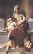 Adolphe William Bouguereau Charity (mk26)